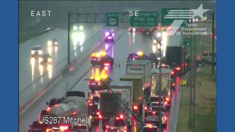 Fatal crash involving garbage truck causes complete highway closure in Fort Worth — WFAA (Dallas-Fort Worth)